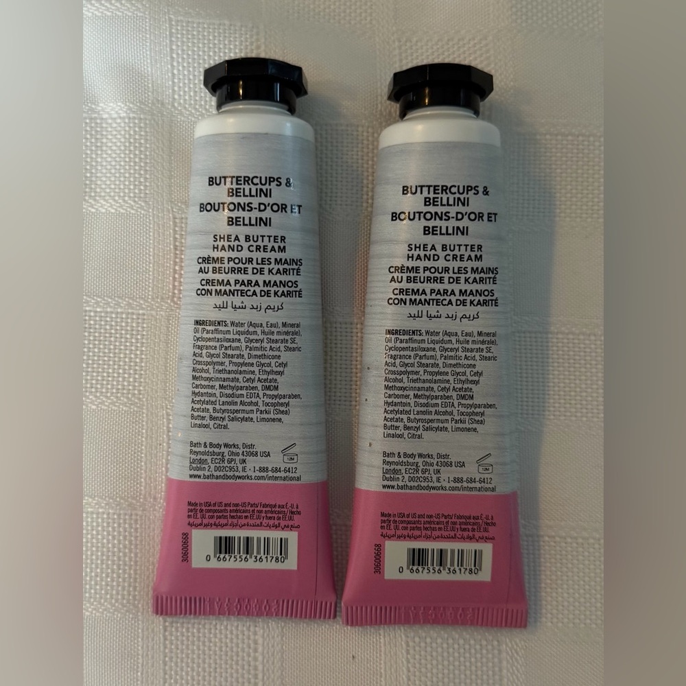 Bath & Body Works Buttercups & Bellini Hand Cream - Lot Of 2 - Picture 2 of 2